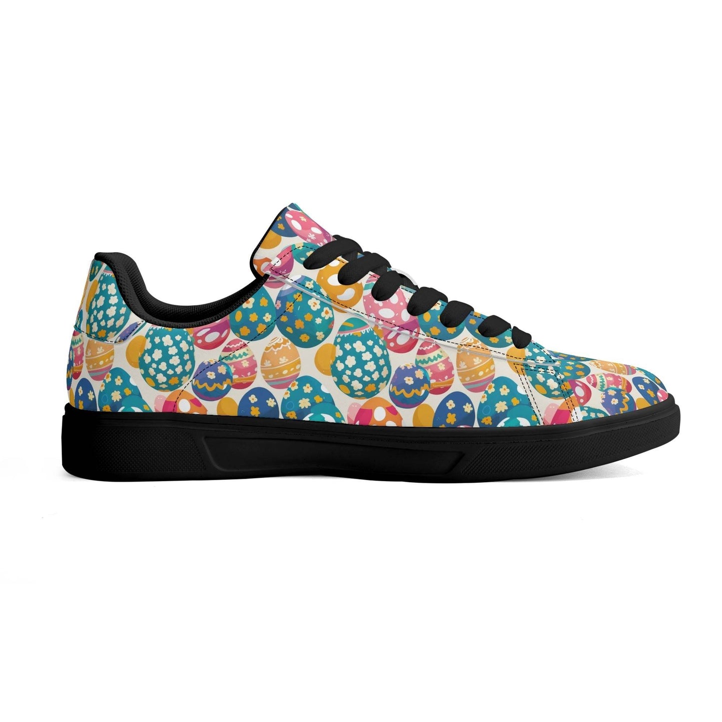 Festive Egg Adult Lightweight Brand Low Top Leather Shoes - DeRose Seasonal