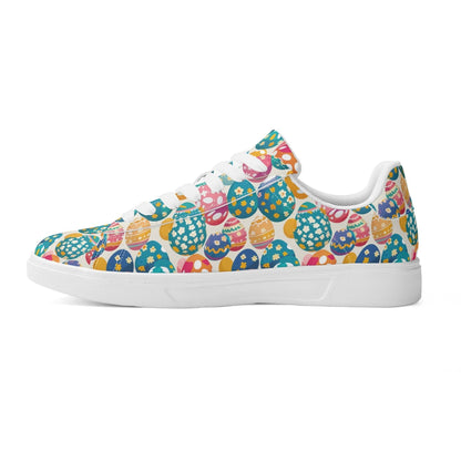 Festive Egg Adult Lightweight Brand Low Top Leather Shoes - DeRose Seasonal