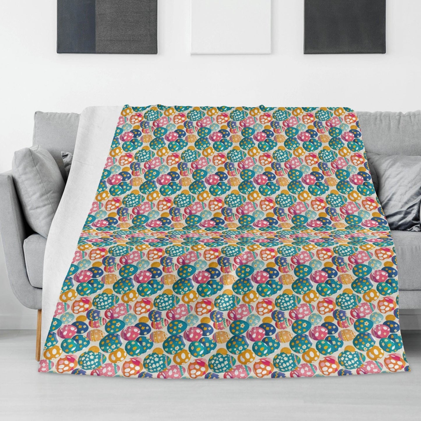 Festive Egg Flannel Breathable Blanket 4 Sizes - DeRose Seasonal