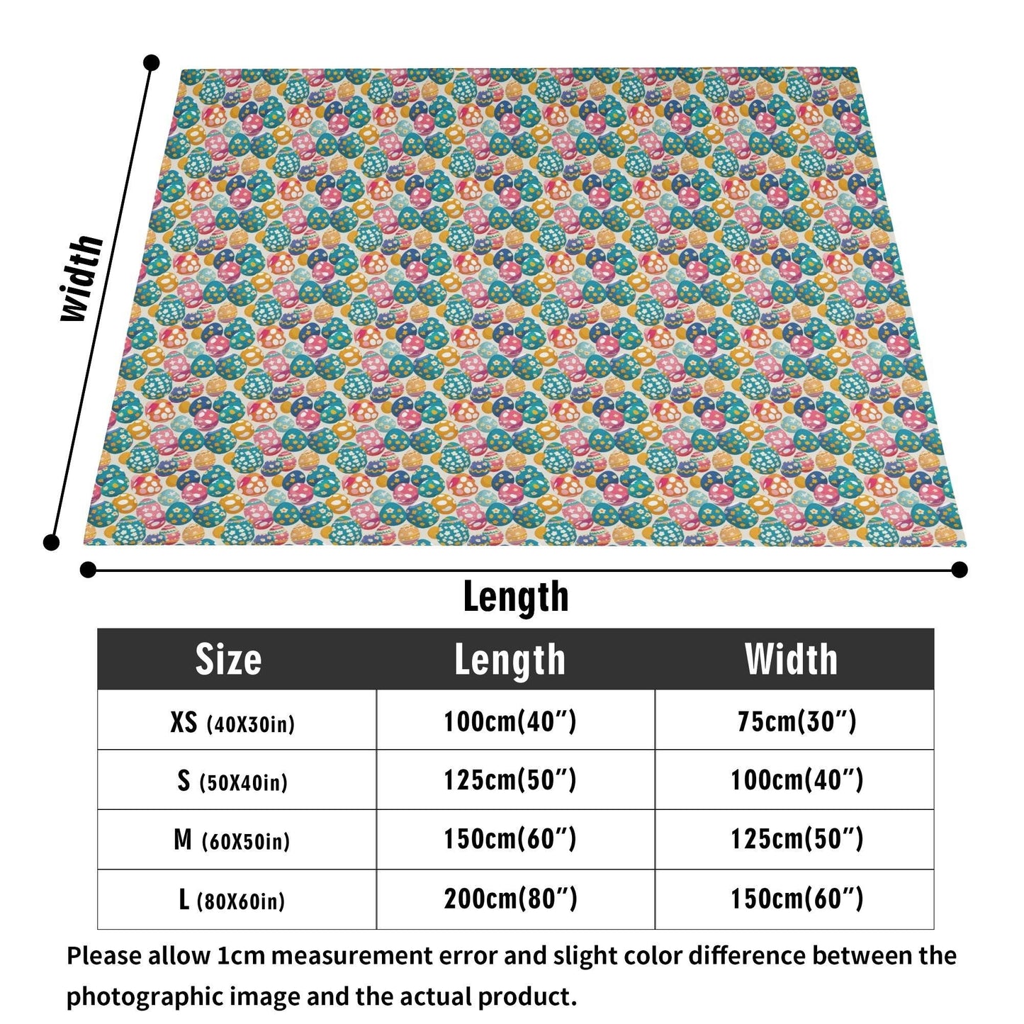 Festive Egg Flannel Breathable Blanket 4 Sizes - DeRose Seasonal
