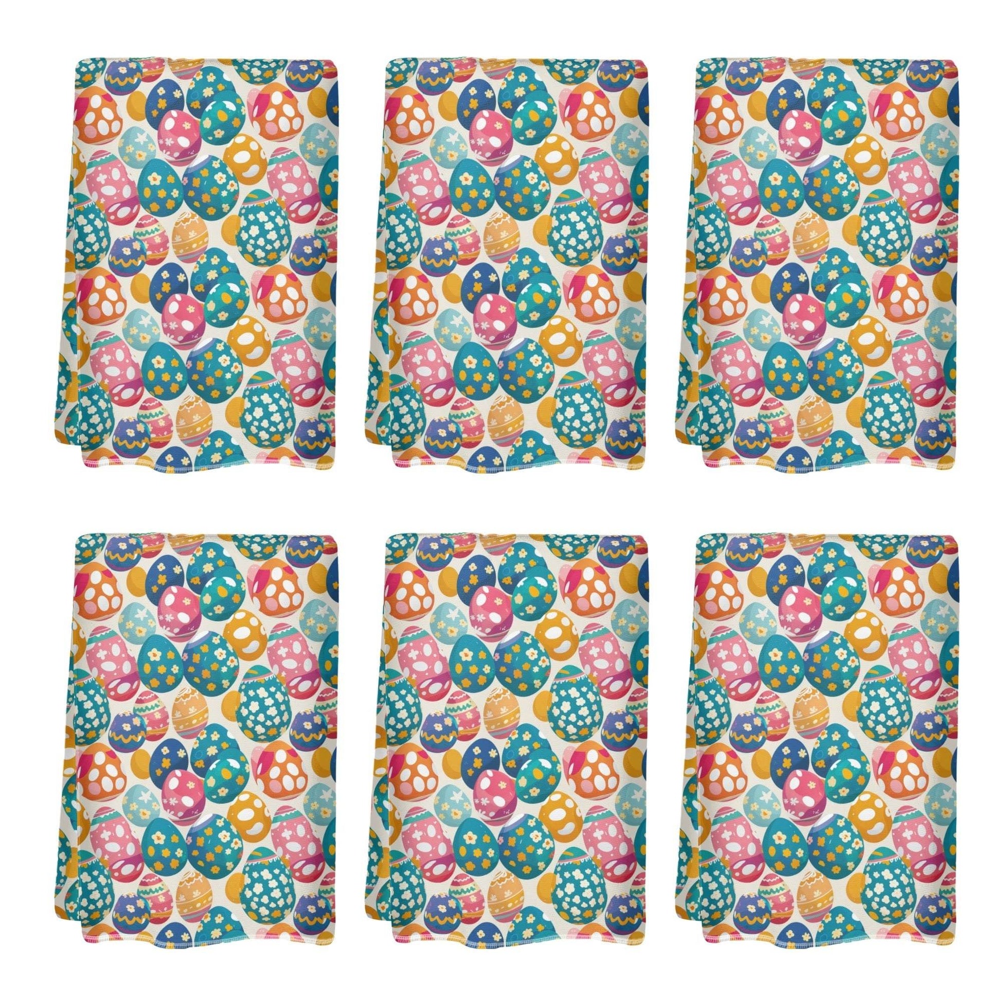 Festive Egg Hand Towels (6 Pcs) - DeRose Seasonal