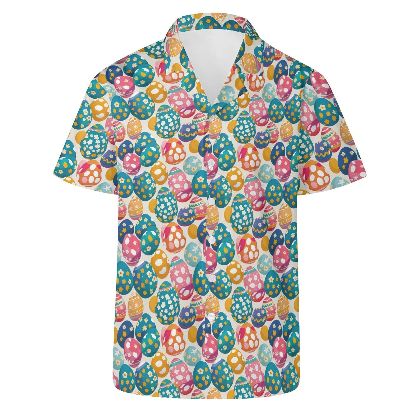 Festive Egg Men's Casual Hawaiian Shirt - DeRose Seasonal