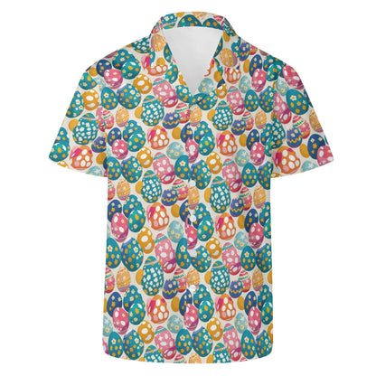 Festive Egg Men's Casual Hawaiian Shirt - DeRose Seasonal