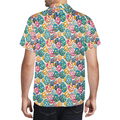 Festive Egg Men's Casual Hawaiian Shirt - DeRose Seasonal