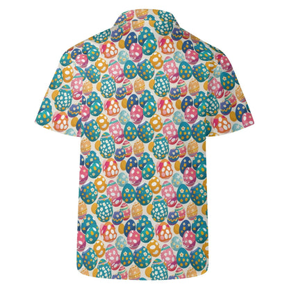 Festive Egg Men's Casual Hawaiian Shirt - DeRose Seasonal