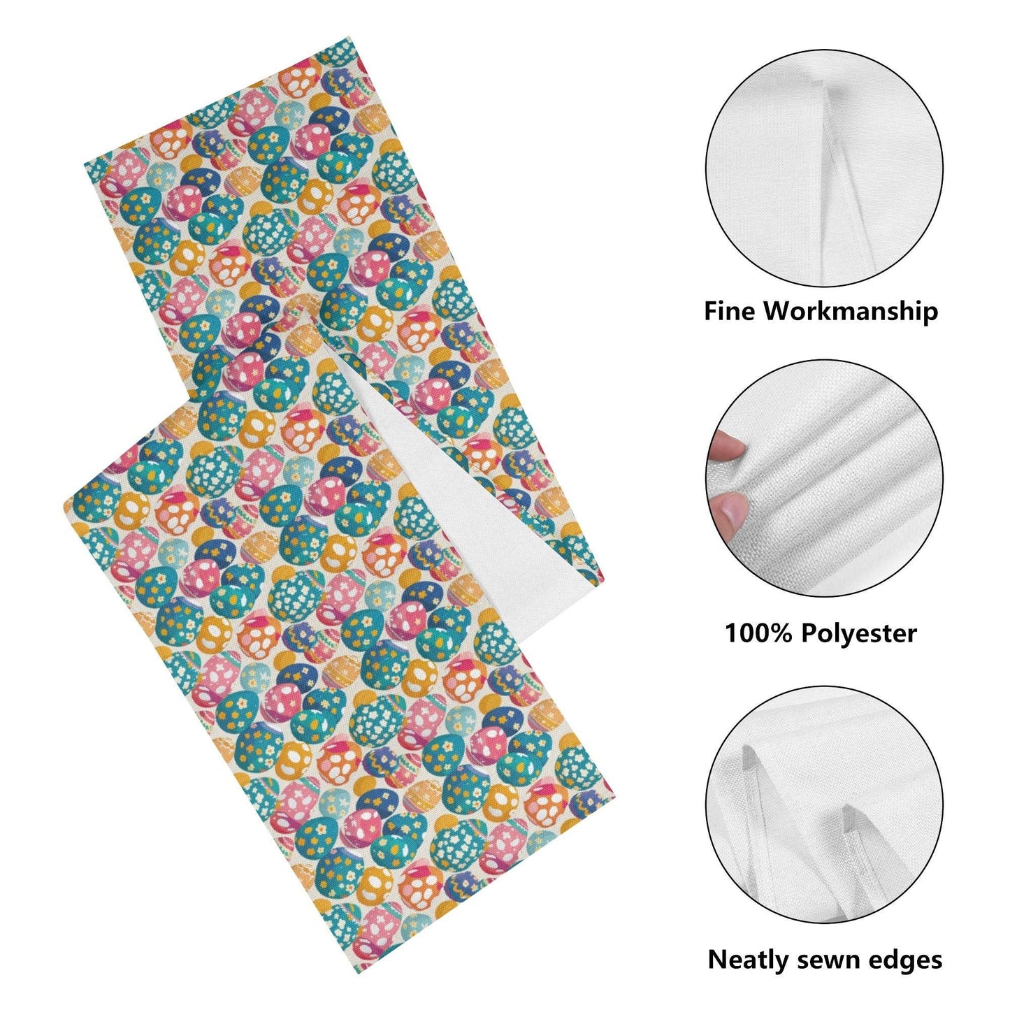 Festive Egg Polyester Table Runner - DeRose Seasonal