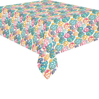 Festive Egg Polyester Tablecloth Polyester Tablecloth 70"x 52" DeRose Seasonal