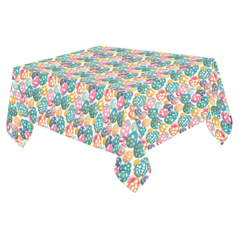 Festive Egg Polyester Tablecloth Polyester Tablecloth 70"x 52" DeRose Seasonal