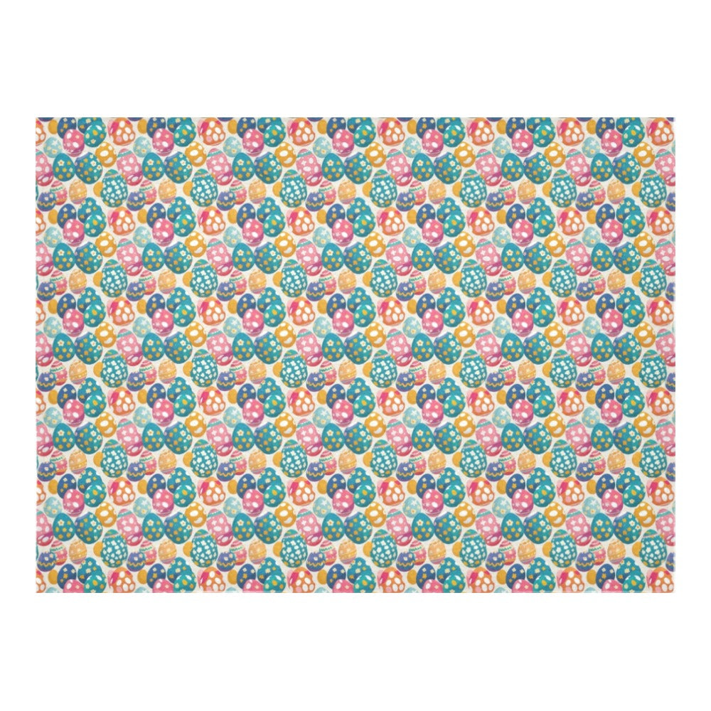Festive Egg Polyester Tablecloth Polyester Tablecloth 70"x 52" DeRose Seasonal
