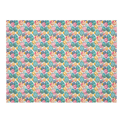 Festive Egg Polyester Tablecloth Polyester Tablecloth 70"x 52" DeRose Seasonal