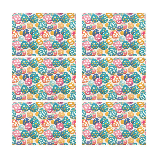 Festive Egg Table Placemat (set of 6) Placemats 12" x 18" (Set of 6) DeRose Seasonal