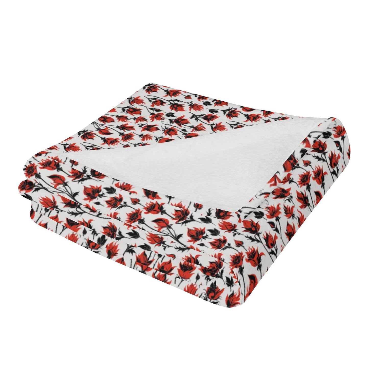 Floral Fire Flannel Breathable Blanket 4 Sizes - DeRose Seasonal