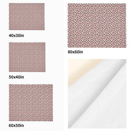 Floral Fire Flannel Breathable Blanket 4 Sizes - DeRose Seasonal