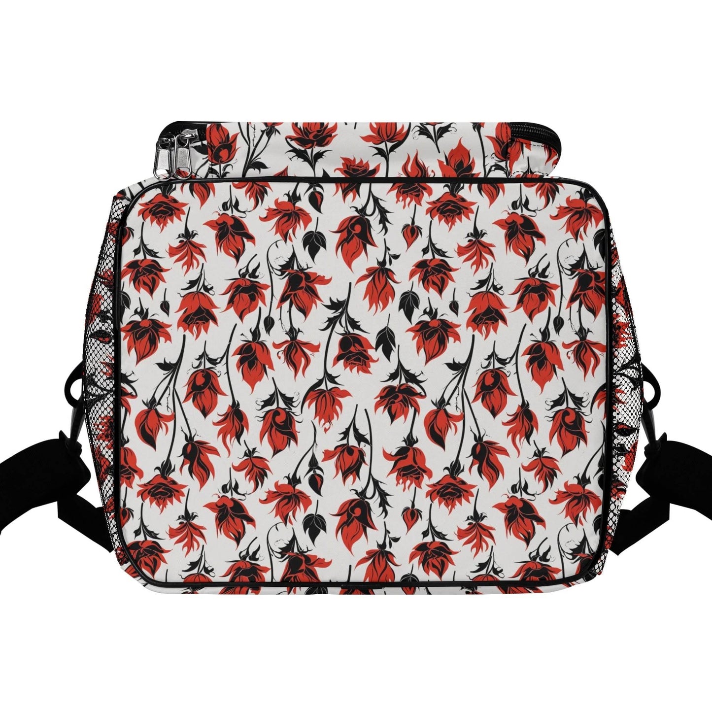 Floral Fire Insulated Leakproof Cooler Bag Lunch Box - DeRose Seasonal