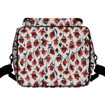 Floral Fire Insulated Leakproof Cooler Bag Lunch Box - DeRose Seasonal