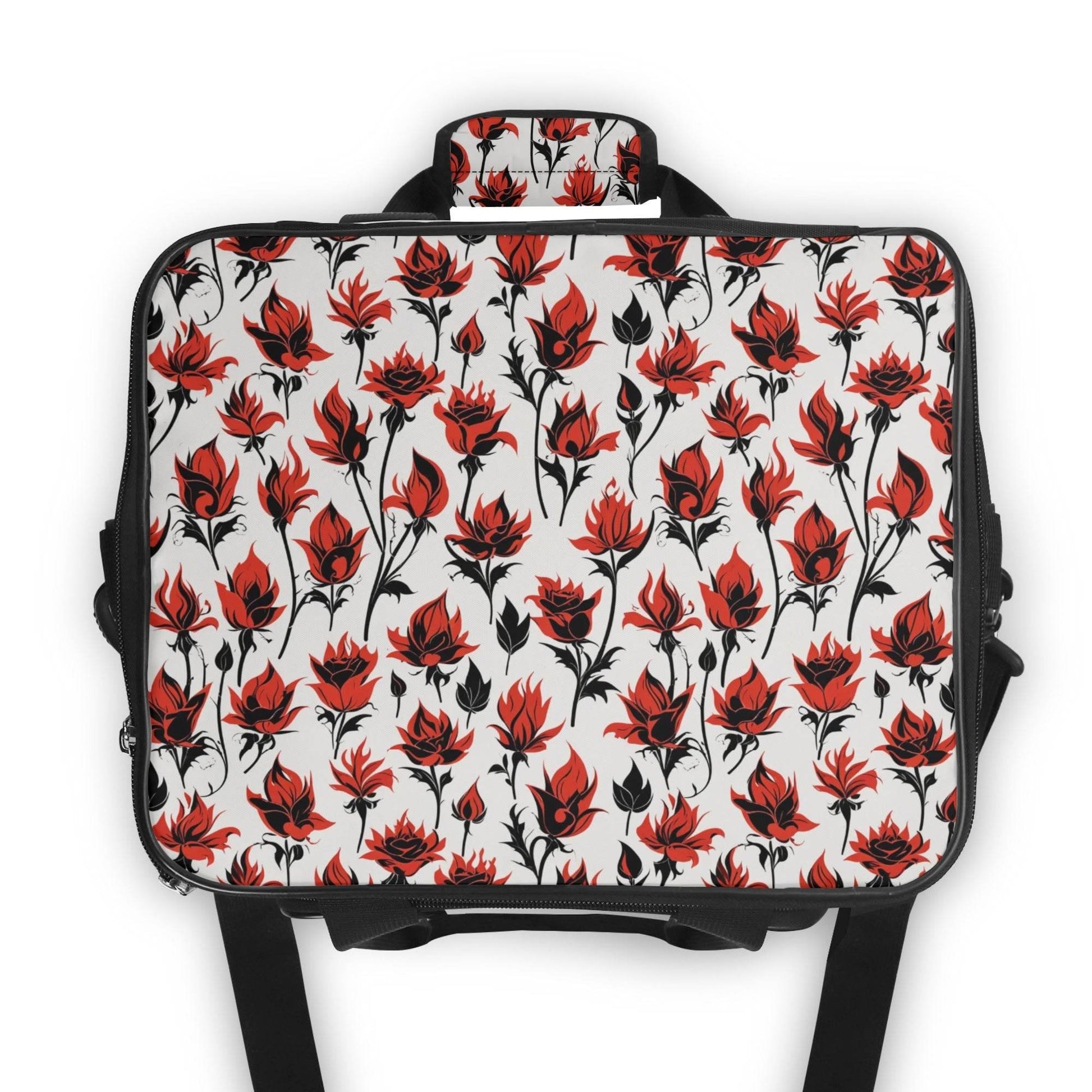 Floral Fire Insulated Leakproof Cooler Bag Lunch Box - DeRose Seasonal