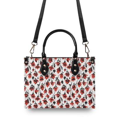 Floral Fire Luxury Women's Leather Handbag - DeRose Seasonal