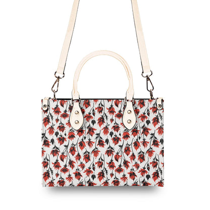 Floral Fire Luxury Women's Leather Handbag - DeRose Seasonal