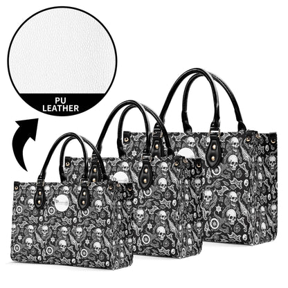 Flying Skulls Luxury Women's Leather Handbag (3 sizes) - DeRose Seasonal