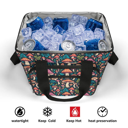 Forest Shrooms Insulated Leakproof Cooler Bag Lunch Box - DeRose Seasonal
