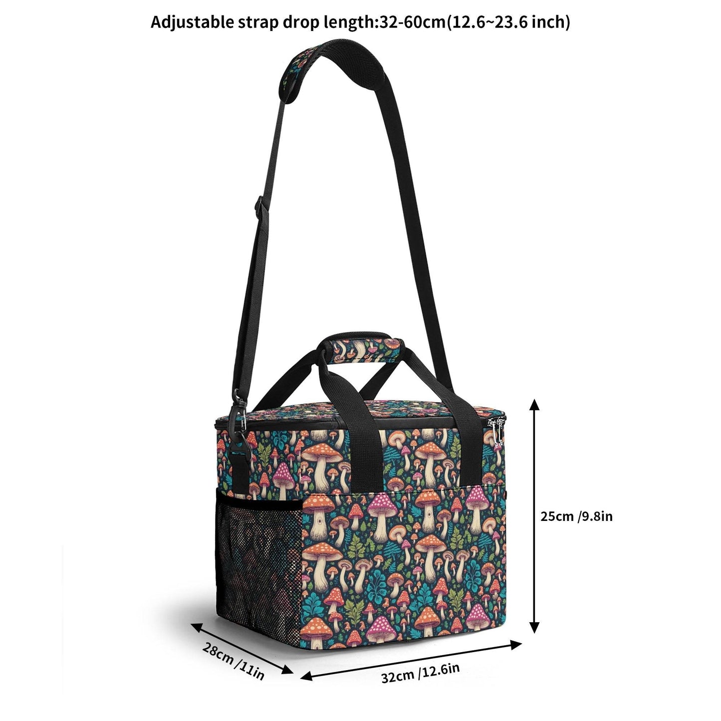 Forest Shrooms Insulated Leakproof Cooler Bag Lunch Box - DeRose Seasonal