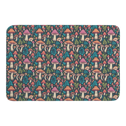 Forest Shrooms Plush Indoor Doormat - DeRose Seasonal