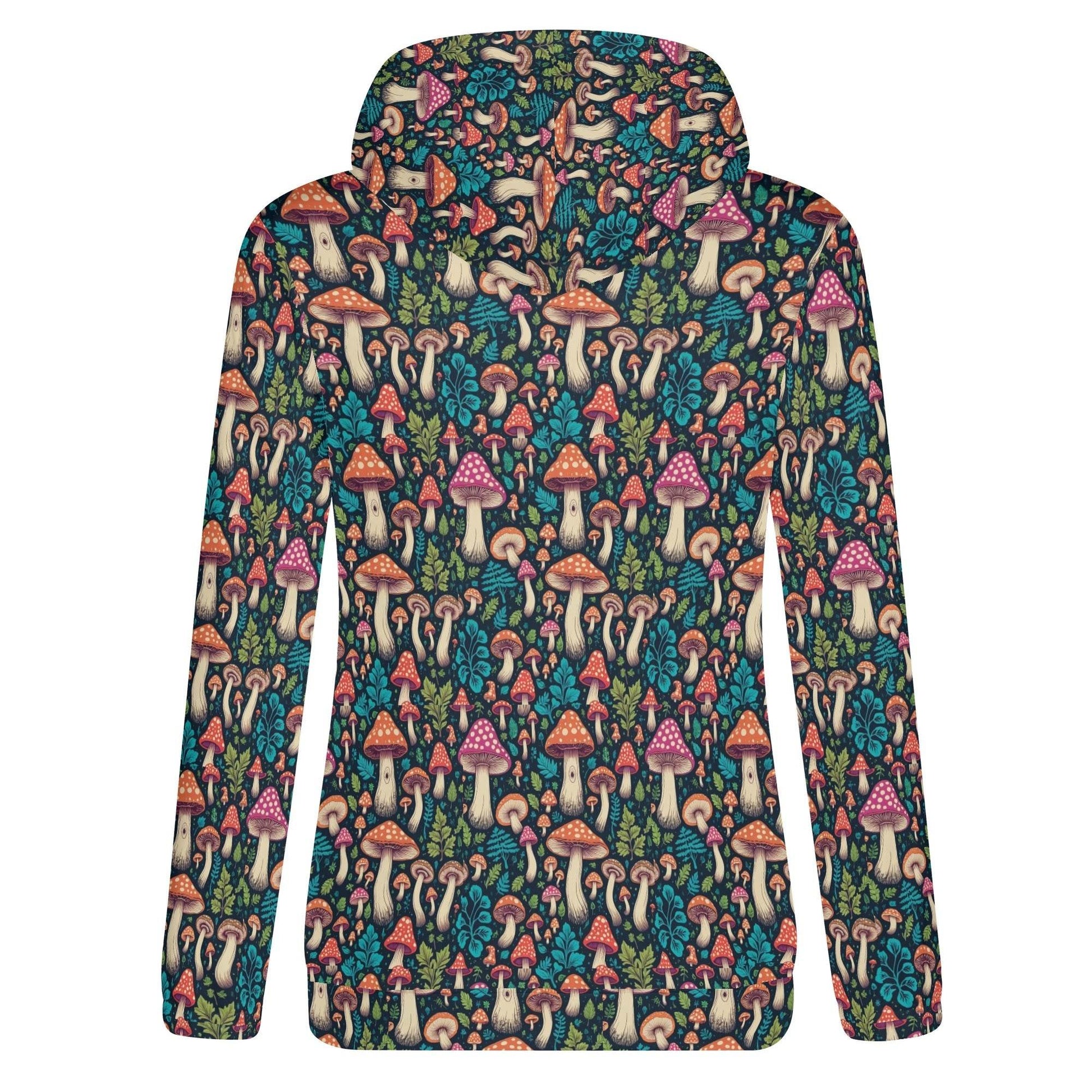 Forest Shrooms Women's Lightweight Pullover Hoodie Sweatshirt - DeRose Seasonal