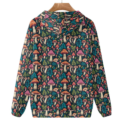 Forest Shrooms Women's Lightweight Pullover Hoodie Sweatshirt - DeRose Seasonal