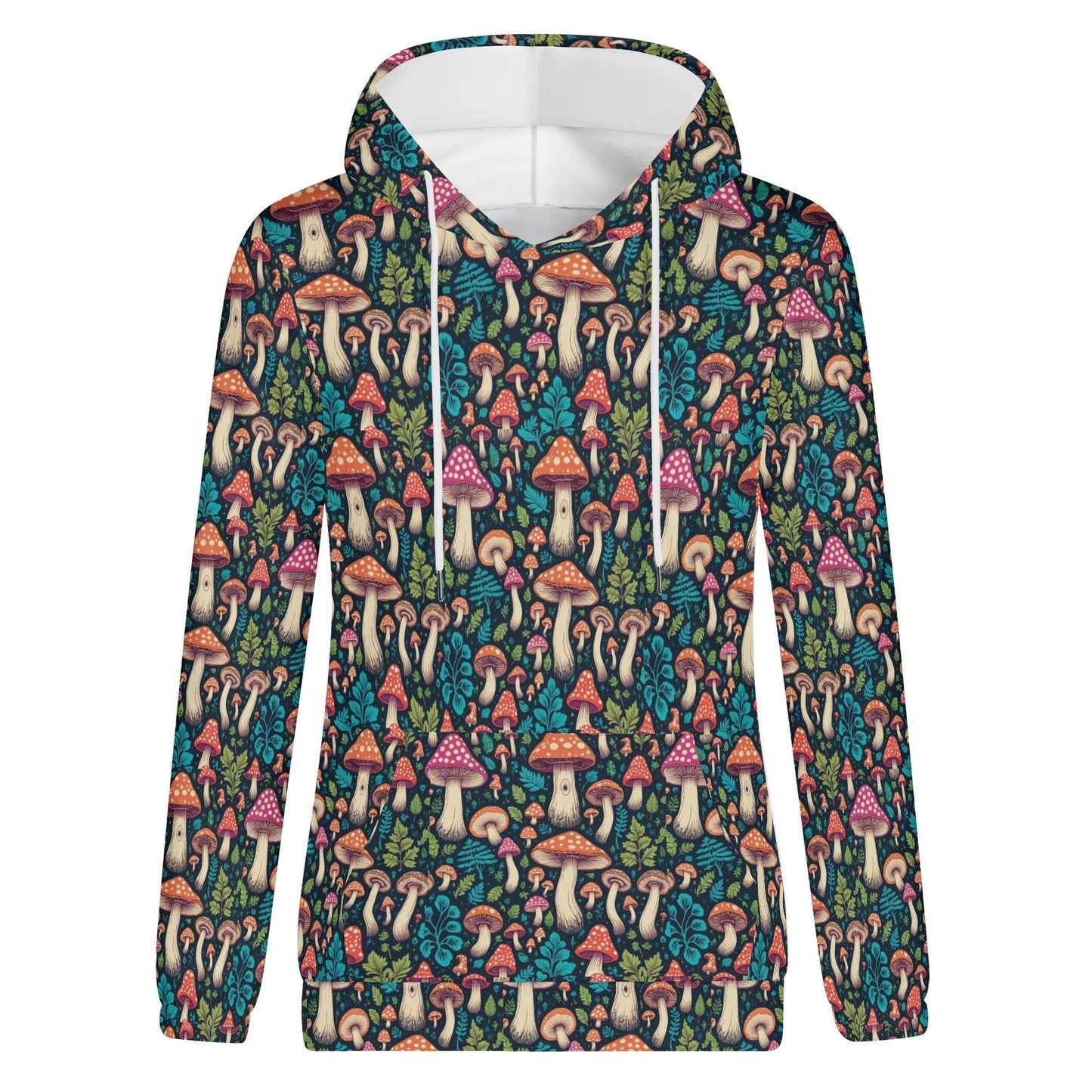 Forest Shrooms Women's Lightweight Pullover Hoodie Sweatshirt - DeRose Seasonal