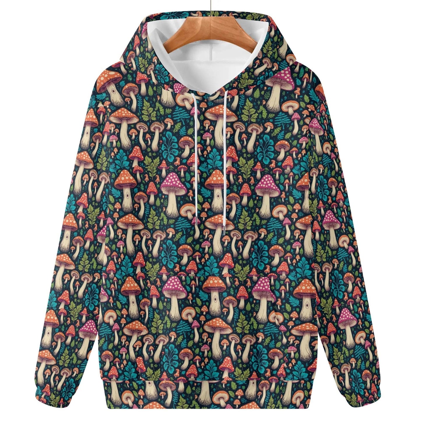 Forest Shrooms Women's Lightweight Pullover Hoodie Sweatshirt - DeRose Seasonal