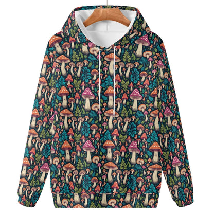 Forest Shrooms Women's Lightweight Pullover Hoodie Sweatshirt - DeRose Seasonal