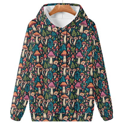 Forest Shrooms Women's Lightweight Pullover Hoodie Sweatshirt - DeRose Seasonal