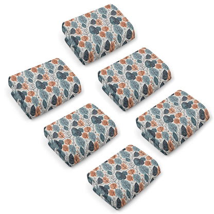 Freezing Leaves Hand Towels (6 Pcs) - DeRose Seasonal