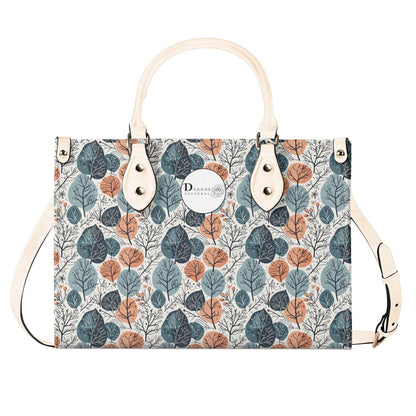Freezing Leaves Luxury Women Leather Handbag (3 sizes) - DeRose Seasonal