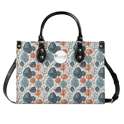 Freezing Leaves Luxury Women Leather Handbag (3 sizes) - DeRose Seasonal