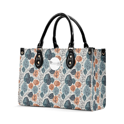 Freezing Leaves Luxury Women Leather Handbag (3 sizes) - DeRose Seasonal