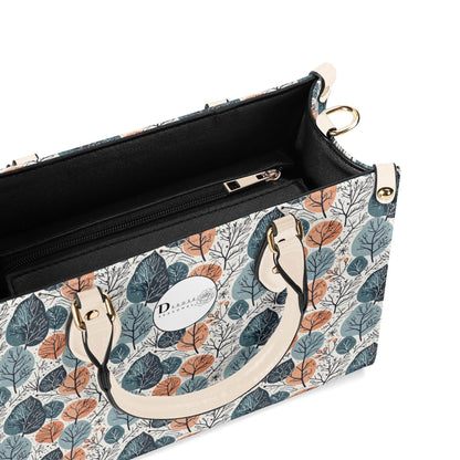 Freezing Leaves Luxury Women Leather Handbag (3 sizes) - DeRose Seasonal