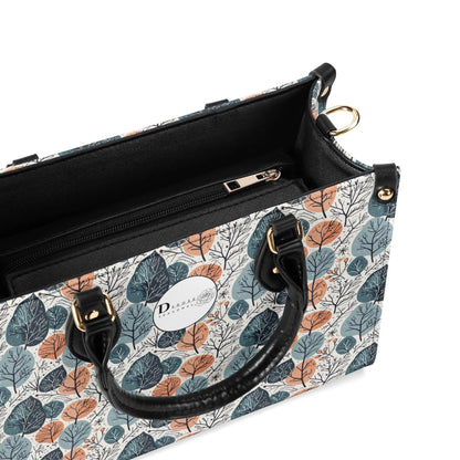 Freezing Leaves Luxury Women Leather Handbag (3 sizes) - DeRose Seasonal
