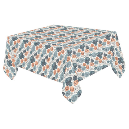 Freezing Leaves Polyester Tablecloth Polyester Tablecloth 70"x 52" DeRose Seasonal