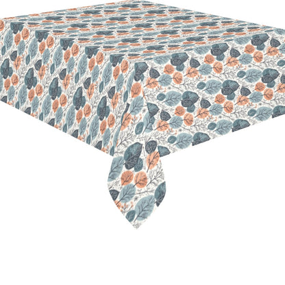 Freezing Leaves Polyester Tablecloth Polyester Tablecloth 70"x 52" DeRose Seasonal