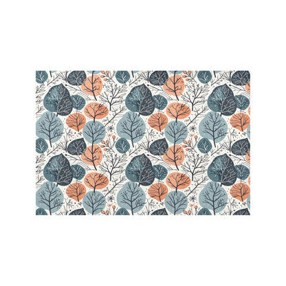 Freezing Leaves Table Placemat (set of 6) Placemats 12" x 18" (Set of 6) DeRose Seasonal