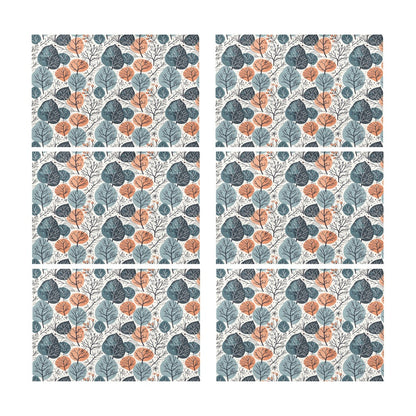 Freezing Leaves Table Placemat (set of 6) Placemats 12" x 18" (Set of 6) DeRose Seasonal