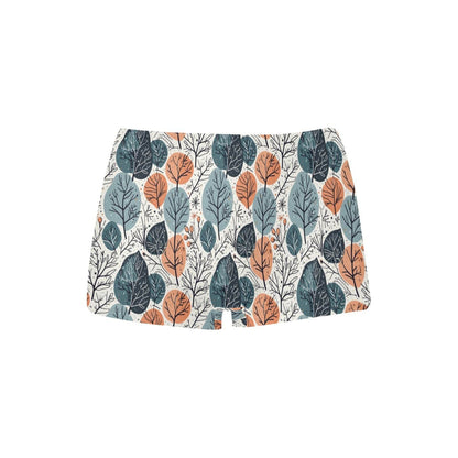 Freezing Leaves Women's Underwear Briefs Women's Boyshort Panties (Model L31) - DeRose Seasonal