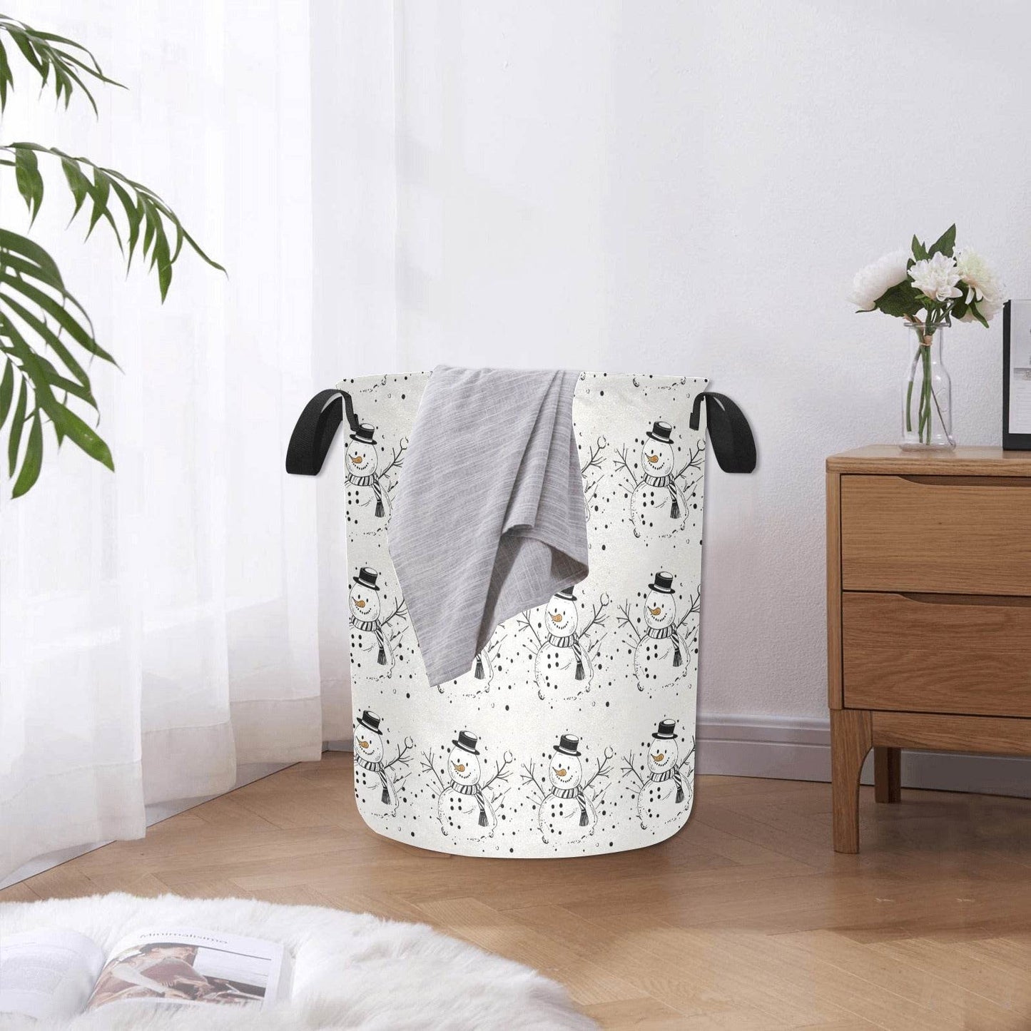 Frosty the Snowman Polyester Laundry and Blanket Basket - DeRose Seasonal