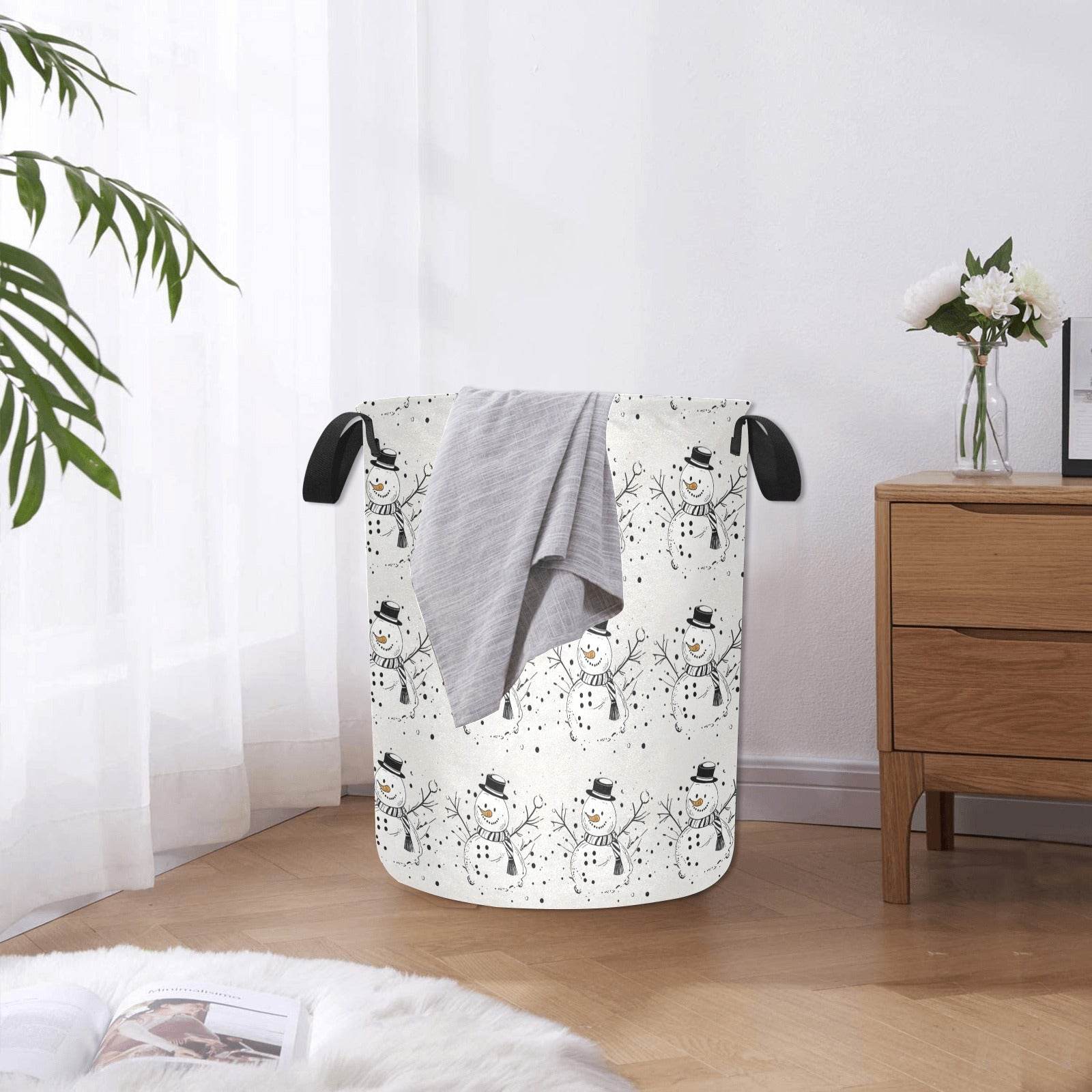 Frosty the Snowman Polyester Laundry and Blanket Basket - DeRose Seasonal
