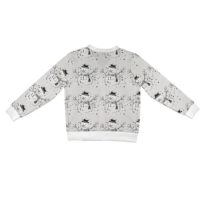 Frosty the Snowman Women's Cardigan Button Sweater Custom Women's Cardigan (Model H73) - DeRose Seasonal