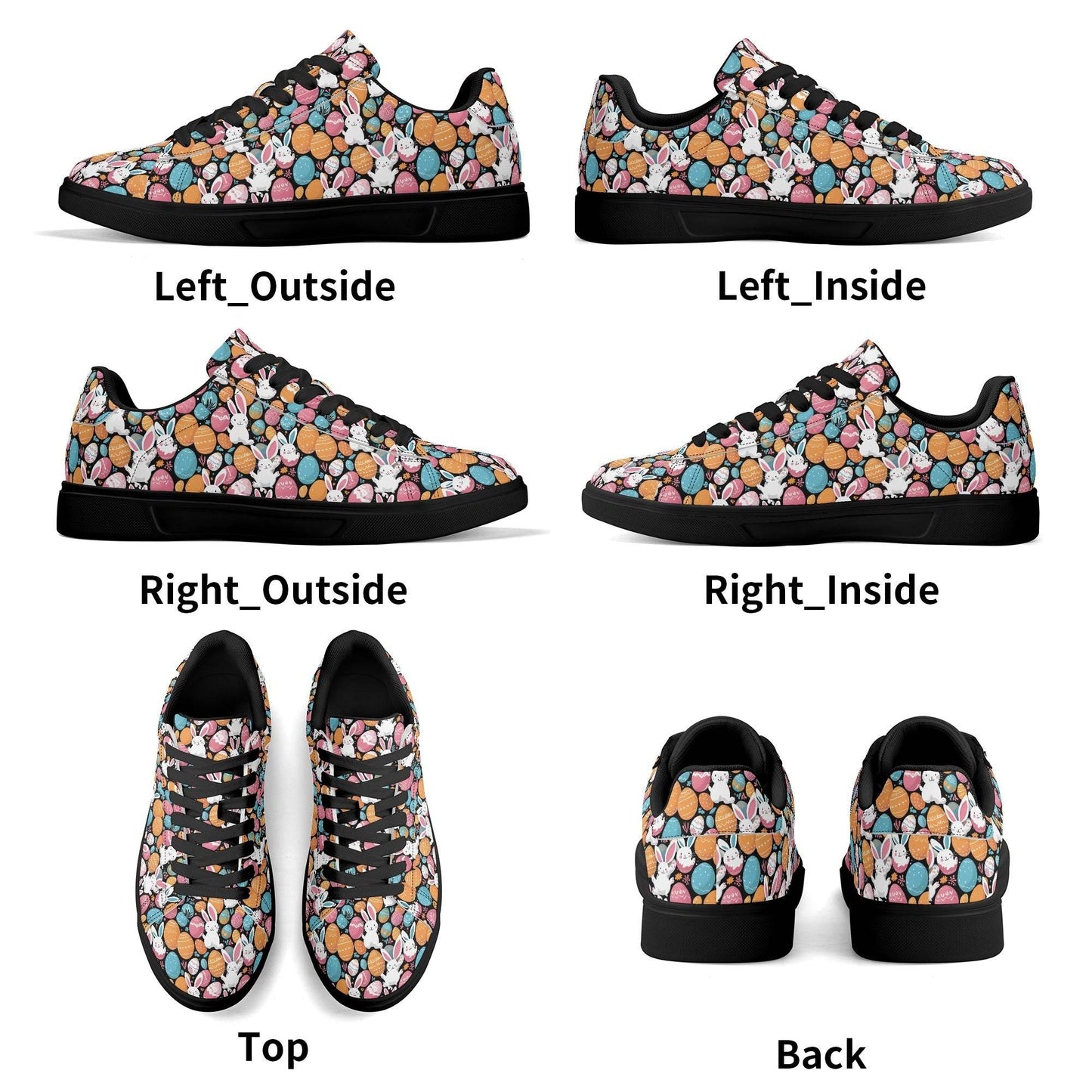 Fun Bunny Adult Lightweight Brand Low Top Leather Shoes - DeRose Seasonal