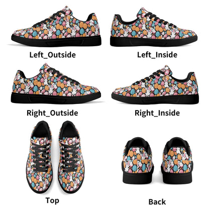 Fun Bunny Adult Lightweight Brand Low Top Leather Shoes - DeRose Seasonal