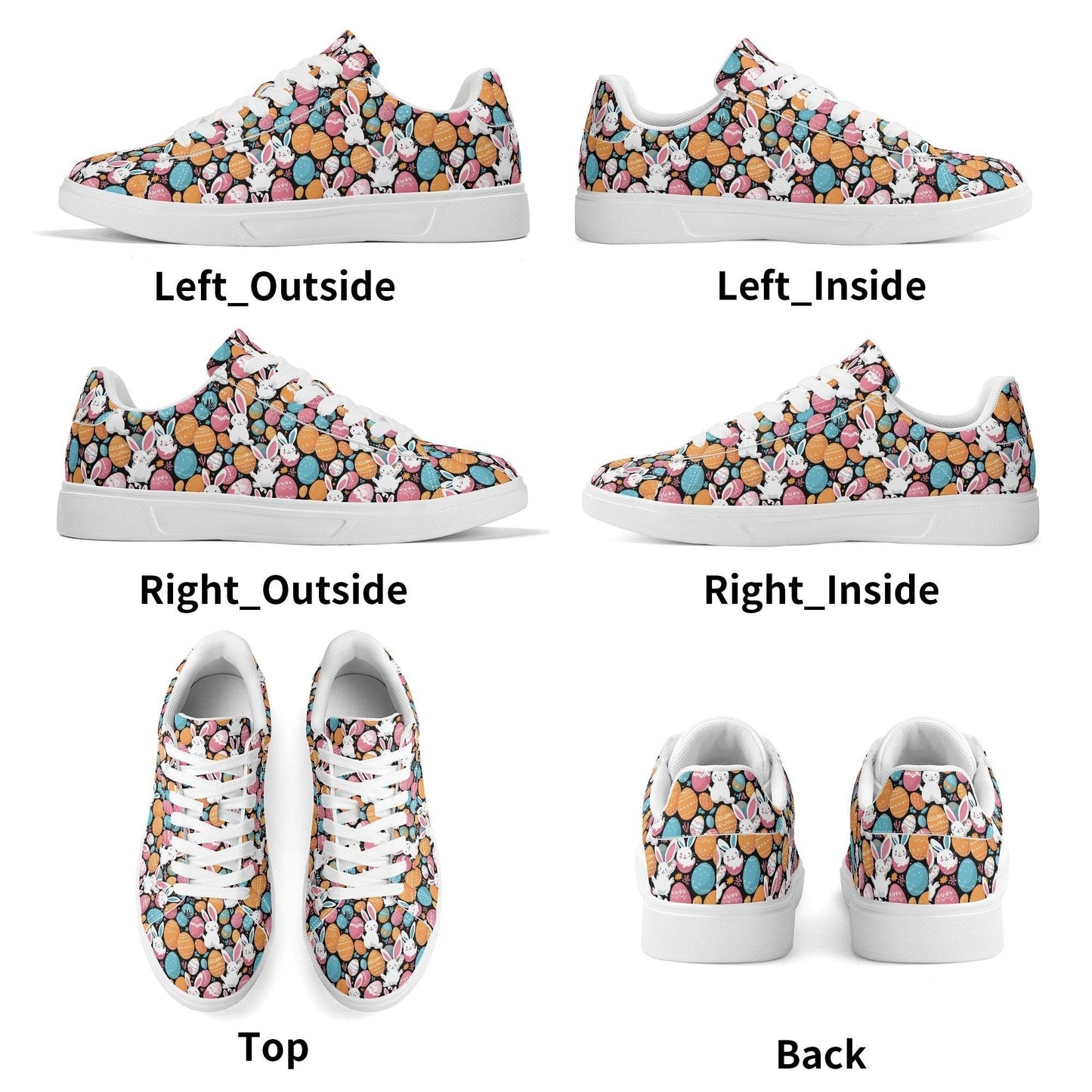 Fun Bunny Adult Lightweight Brand Low Top Leather Shoes - DeRose Seasonal