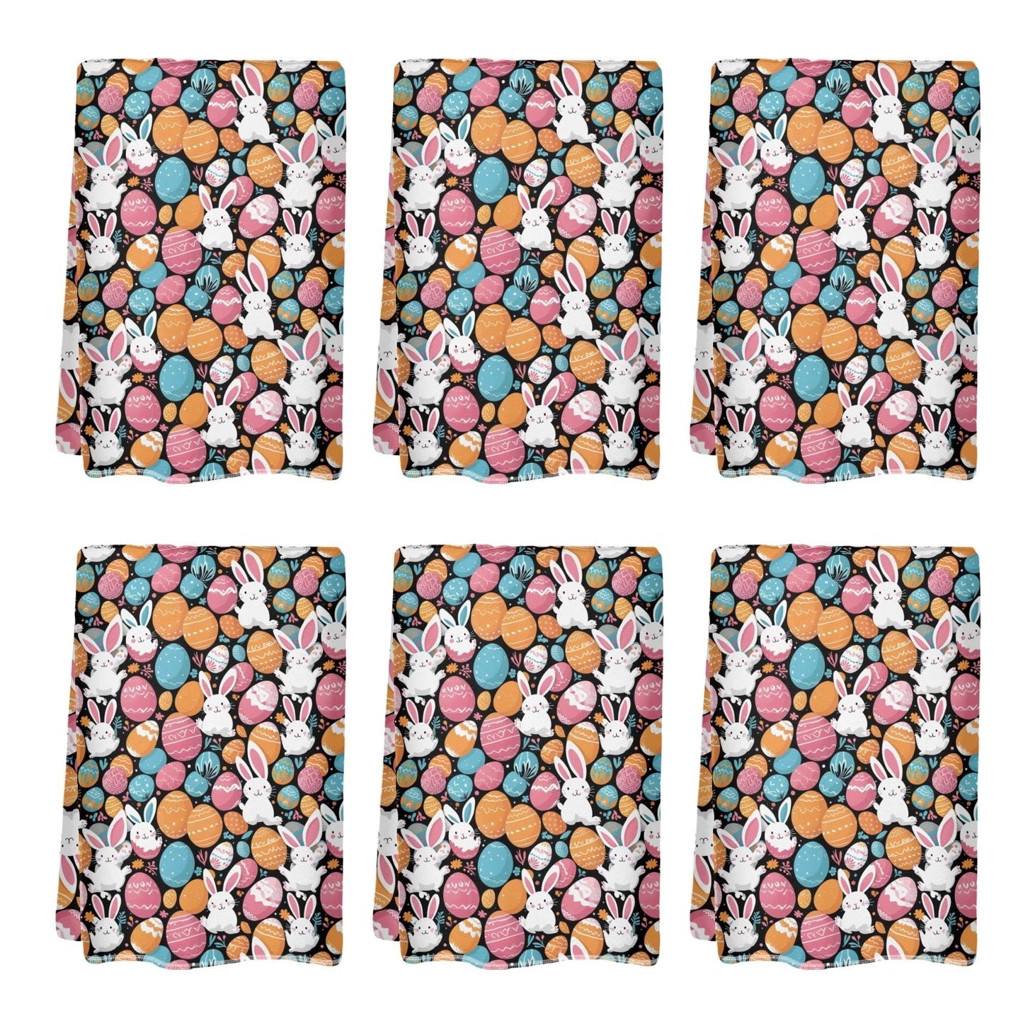 Fun Bunny Hand Towels (6 Pcs) - DeRose Seasonal